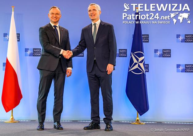 [VIDEO] Spotkanie Prezydenta Andrzeja Dudy z Sekretarzem Generalnym NATO w Brukseli